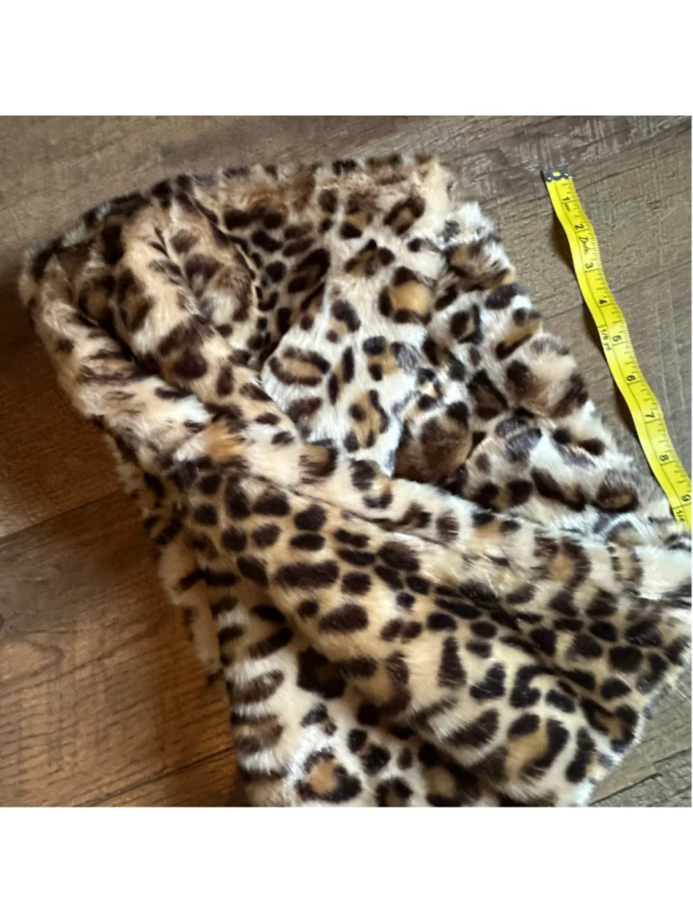 Women's Ann Taylor Leopard Print Faux Fur Infinity Scarf One Size Beige Black
